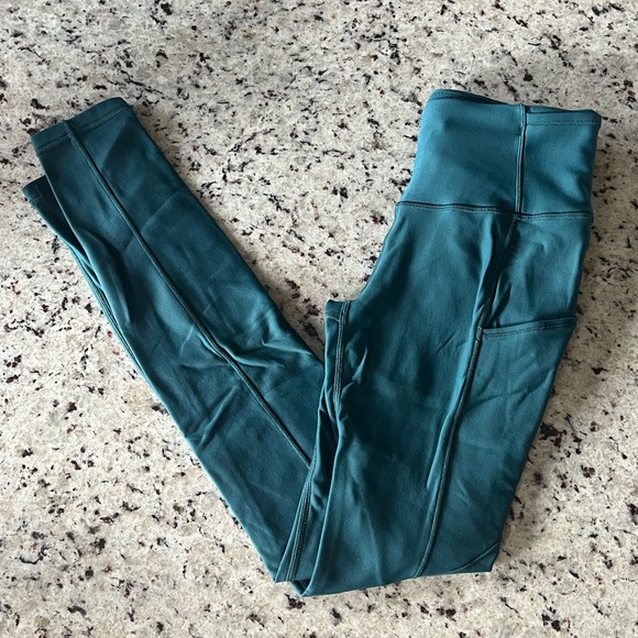 lululemon athletica Teal Leggings - Picture 1 of 9